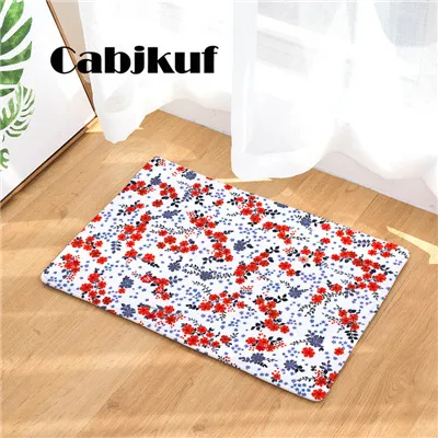 Придверные коврики с цветочным принтом коврики для кухни и ванной 40X60or50x80cm - Цвет: 4