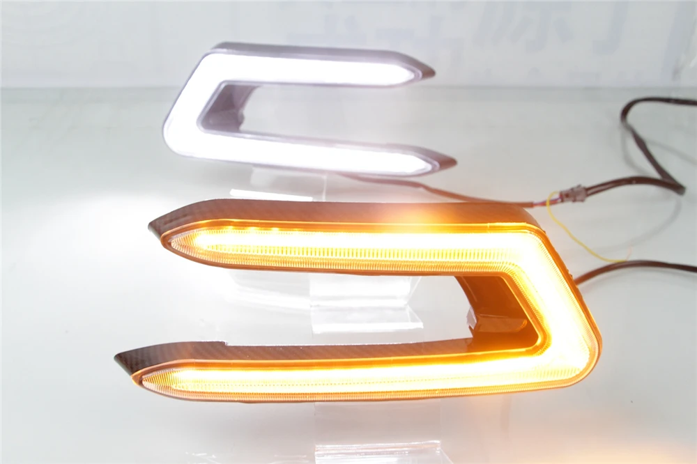 Автомобильная проблесковая 2 шт. светодиодный DRL Дневной светильник для Toyota Camry 2018