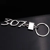 For 307 Кольцо для ключей для peugeot автомобильные брелки с логотипом 206 207 307 308 408 3008 508 брелок стайлинга автомобилей кольцо для ключей из сплава брелок для ключей - Название цвета: For 307