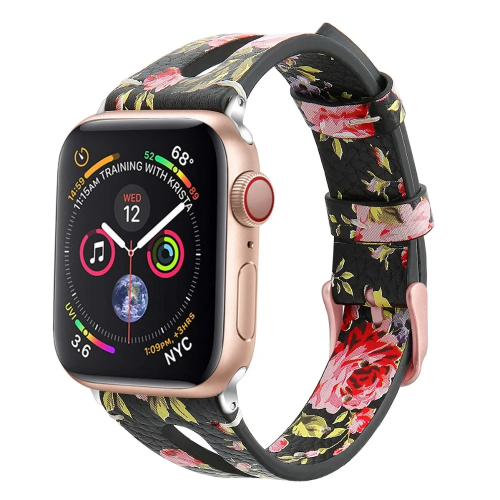 Кожаный ремешок для iWatch Series 4 3 2 браслет Apple Watch кожаный 38 мм 42 из натуральной кожи