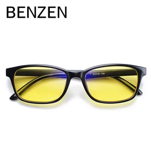 Очки компьютерные BENZEN с защитой от синего излучения, очки для чтения с защитой от излучения, игровые компьютерные очки черного цвета с чехлом, 5019