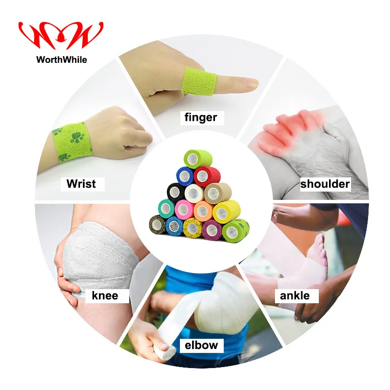 Стоящий безопасности и выживания самоклеющиеся эластичные повязки Нетканые