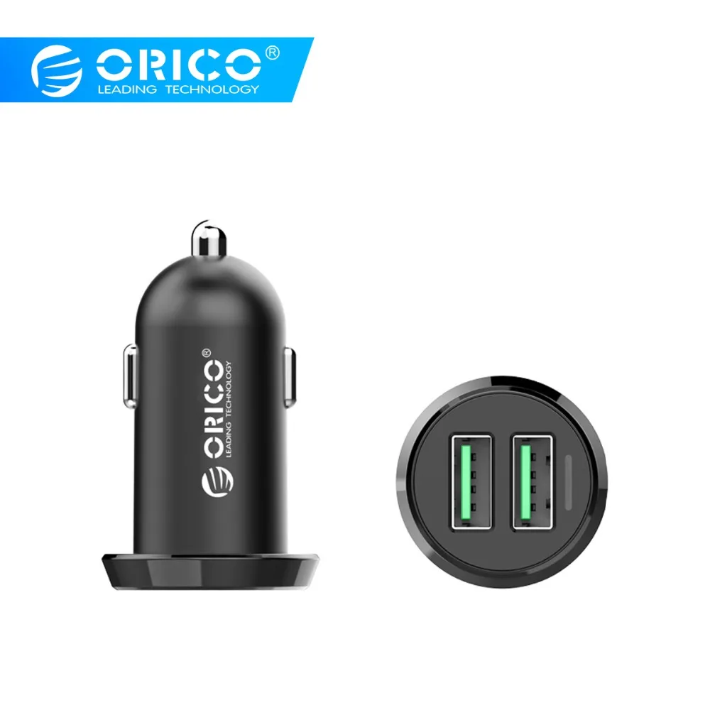 ORICO Dual USB Car Charger 17W Output Intelligent Charging Mobile Phone 2.4A Smart Travel Adapter Cigar Lighter Charger|lighter charger|charge
