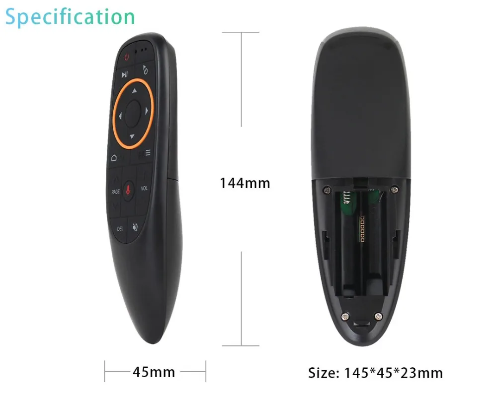 Голосовой помощник Google Air mouse с дистанционным управлением 2,4 ГГц мини беспроводной Android tv управление и обучающий микрофон для компьютера ПК Android tv