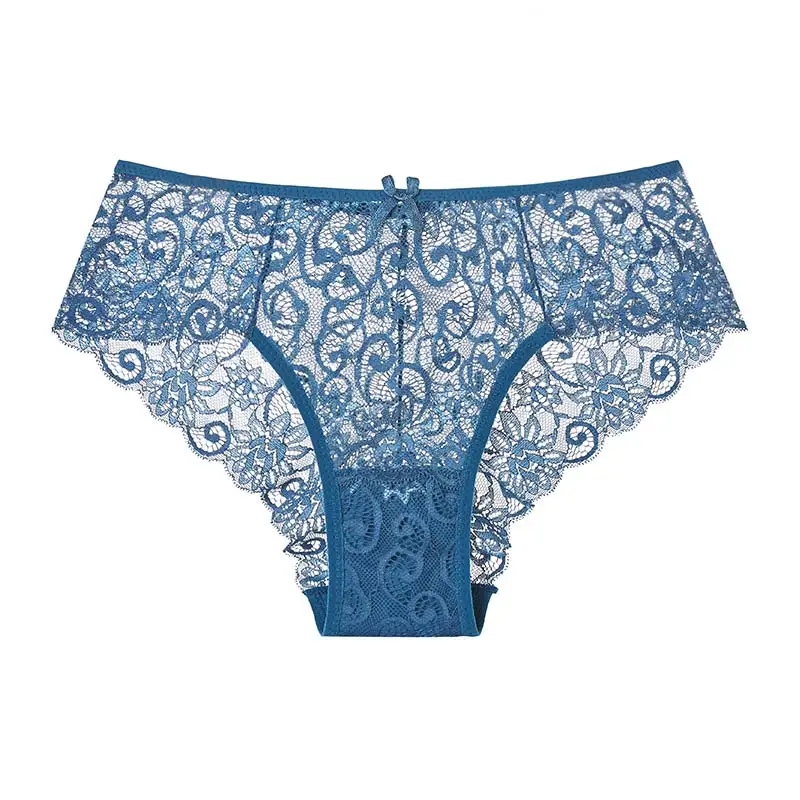 Green briefs Женское нижнее белье, сексуальные трусики, кружевное Прозрачное нижнее белье, одноцветные трусы размера плюс, Размеры s m l xl для женщин - Цвет: Green briefs