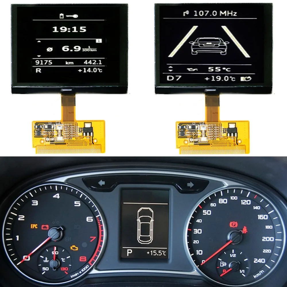 Абсолютно VDO ЖК-Кластерный экран для Audi A3 A4 A6 для Volkswagen Golf Passat для VW Skoda ЖК-экран для ремонта приборной панели
