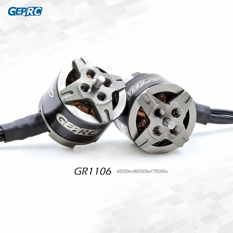GEPRC GEP GR1106 1106 бесщеточный двигатель 4500KV 6000KV 7500KV Высокое качество для RC DIY FPV Racing Drone