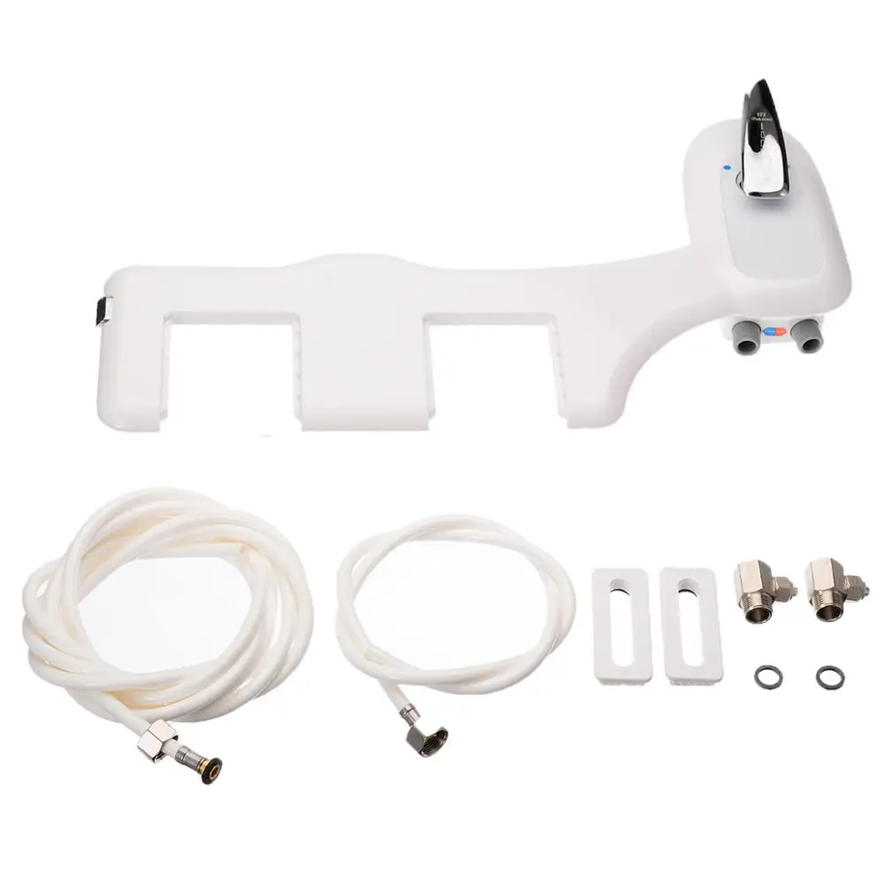 

7/8'' And 9/16'' Bathroom Non-Electric Bidet Spray Hot / Cold Water Toilet Seat Attachment Self-Cleaning Noozle Mayitr New