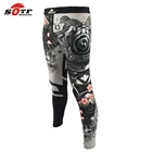 Индивидуальные дышащие мужские спортивные облегающие тренировочные брюки с рисунком медведя для ММА, фитнеса, стрейч, борьбы, Муай Тай, бокса