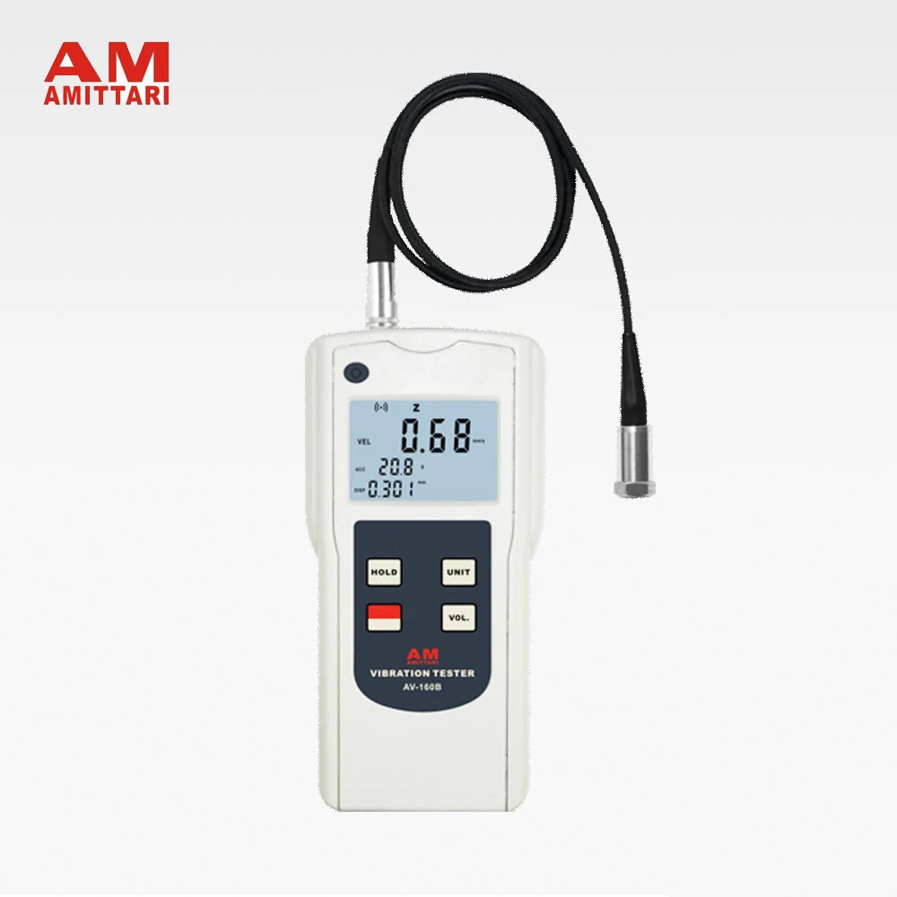 

Genuine Brand AMITTARI Vibration Tester Meter Analyzer Simultaneously Dispaly Displacement Velocity Acceleration USB BLUETOOTH