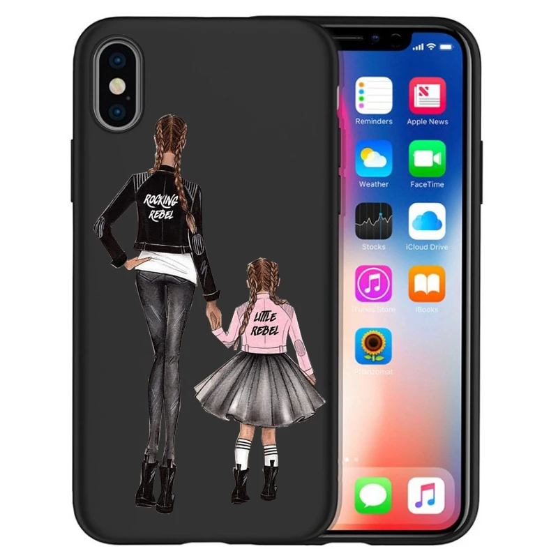 16 Чехол для iPhone X, модный, супер мама, девочка, для Iphone 5, 5S, 6, 6 S, 7, 8 Plus, X, XS, Max, XR, мягкий силиконовый чехол, Etui - Цвет: 16
