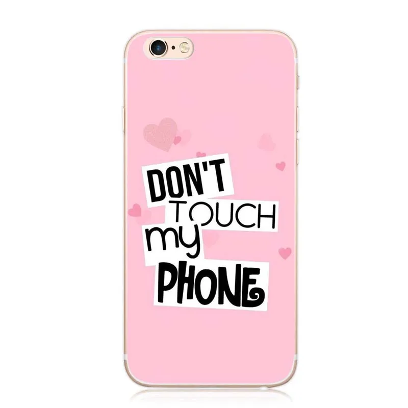 Interesti &quotDont Touch мой телефон&quot чехол для iPhone 6 цветы розы Футляр пластиковую крышку