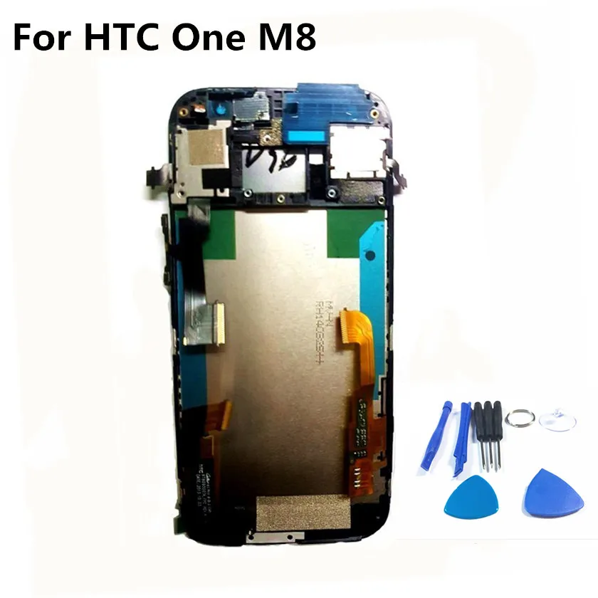 100% протестированный ЖК дисплей для HTC One M8 сенсорный экран дигитайзер сенсорная