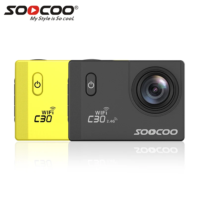 Soocoo c30/c30r действие Камера 4 К гироскопа Wi Fi регулируемый угол обзора 170 градусов 2 0