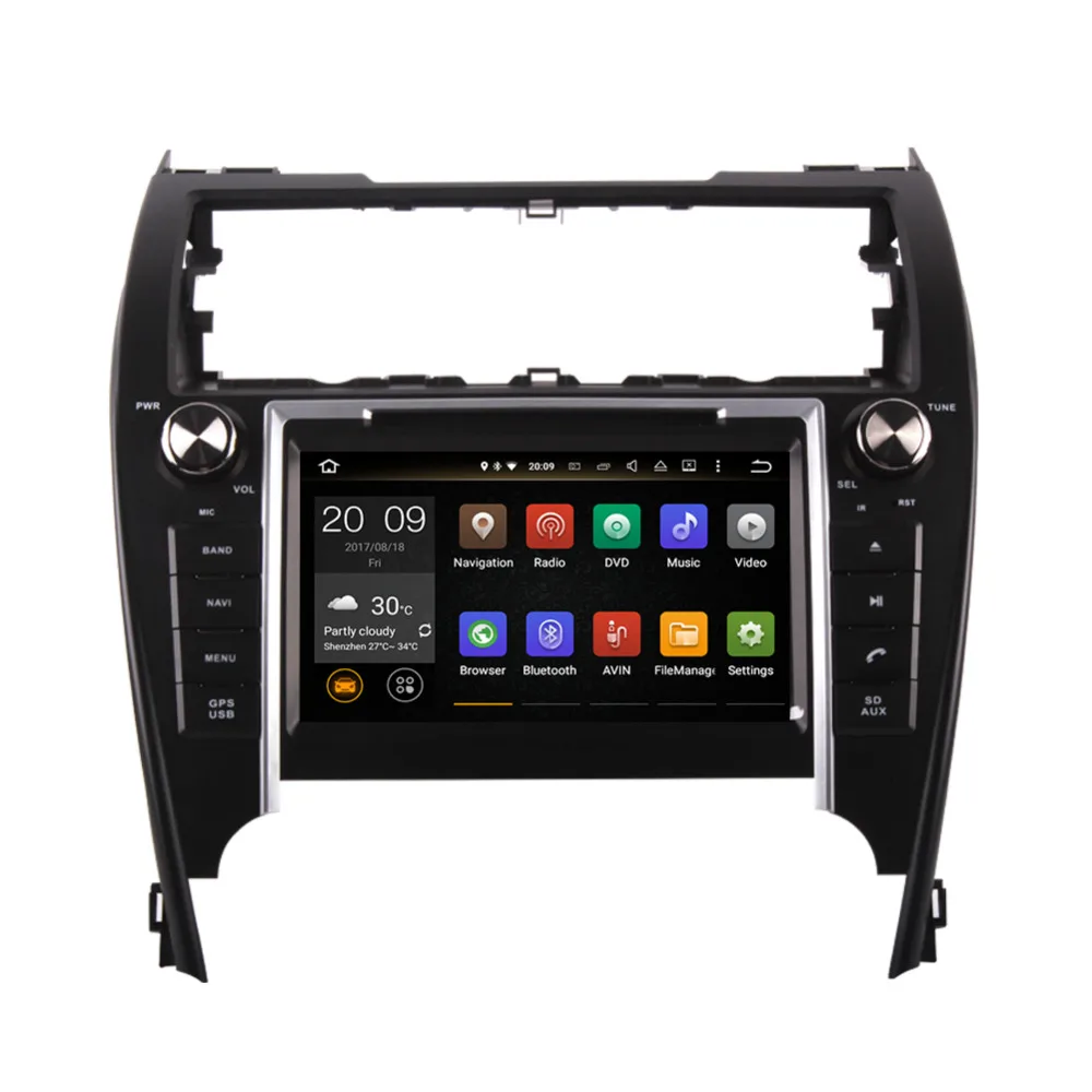 Android 8 0 Octa Core 4GB RAM ''LCD автомобильный DVD мультимедийный плеер радио для Toyota Camry