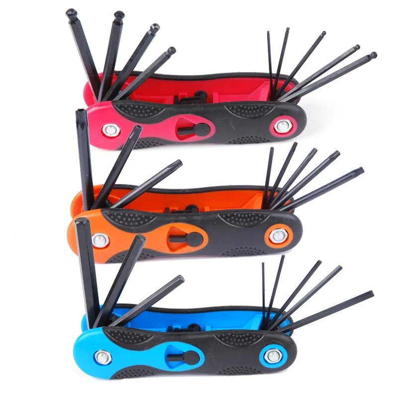 2017 Бесплатная доставка 3 шт. шестигранных ключей llaves herramienta складной