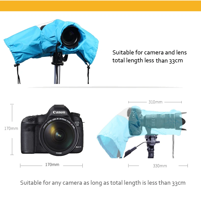 Водонепроницаемый непромокаемый пыленепроницаемый дождевик Roadfisher для DSLR-камеры