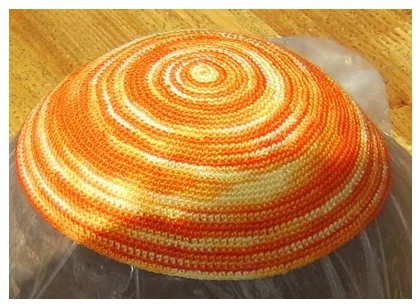 Высокое качество ручной работы трикотаж YARMULKE KIPPAH SWIRL цветной|colour combinations for