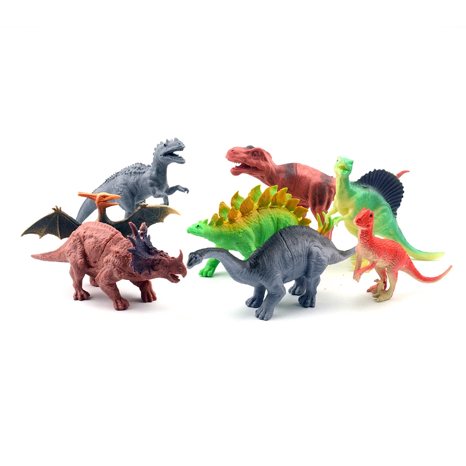 Новый мир Юрского парк 8 шт. тираннозавр рекс Triceratops динозавры Пластик игрушка