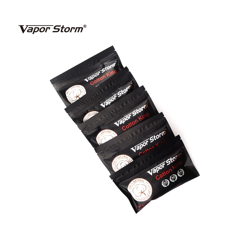 Оригинальный vapor storm органический хлопок король для DIY RDA RBA фитиль нагревательная