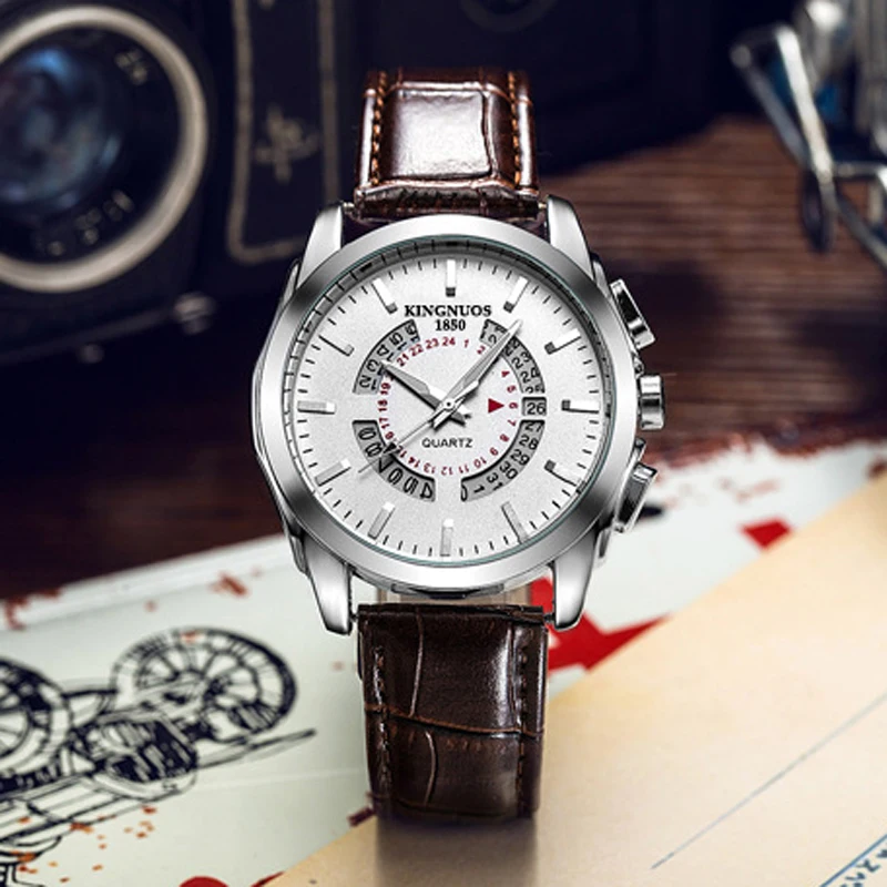 Reloj Hombre 2020 модные деловые мужские часы европейские хит продаж кварцевые наручные