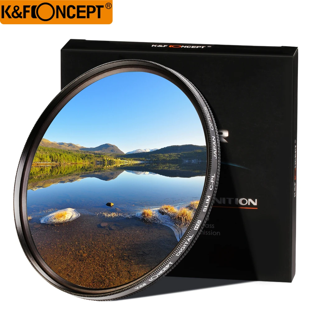 K &amp F CONCEPT 52/58/62/67/72/77 мм тонкий круговой поляризатор подходит для фильтра линзы CPL