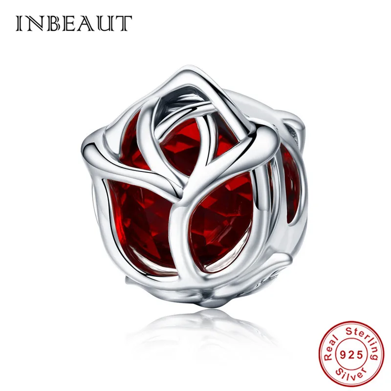 ss568 INBEAUT 925 пробы Серебряная Классическая безопасная цепочка с ромашками Синий Циркон звезда гитара Роза Шарм Подходит для Пандора Браслет - Окраска металла: ss568