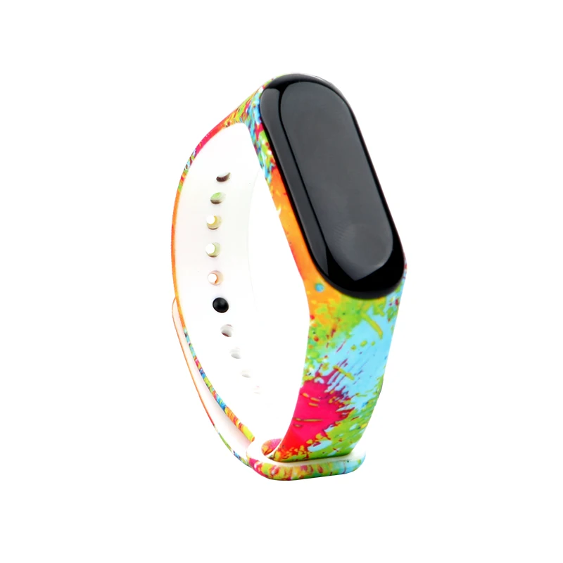 Ремешок силиконовый для Xiaomi Mi Band 4 спортивный браслет наручных часов аксессуары 3
