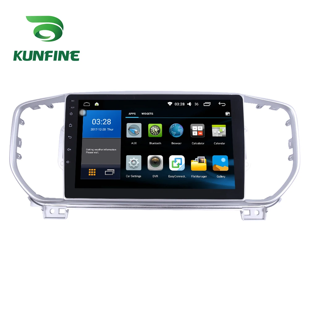 Восьмиядерный 1024*600 Android 7 1 автомобильный DVD gps навигации игрока Deckless стерео для KIA