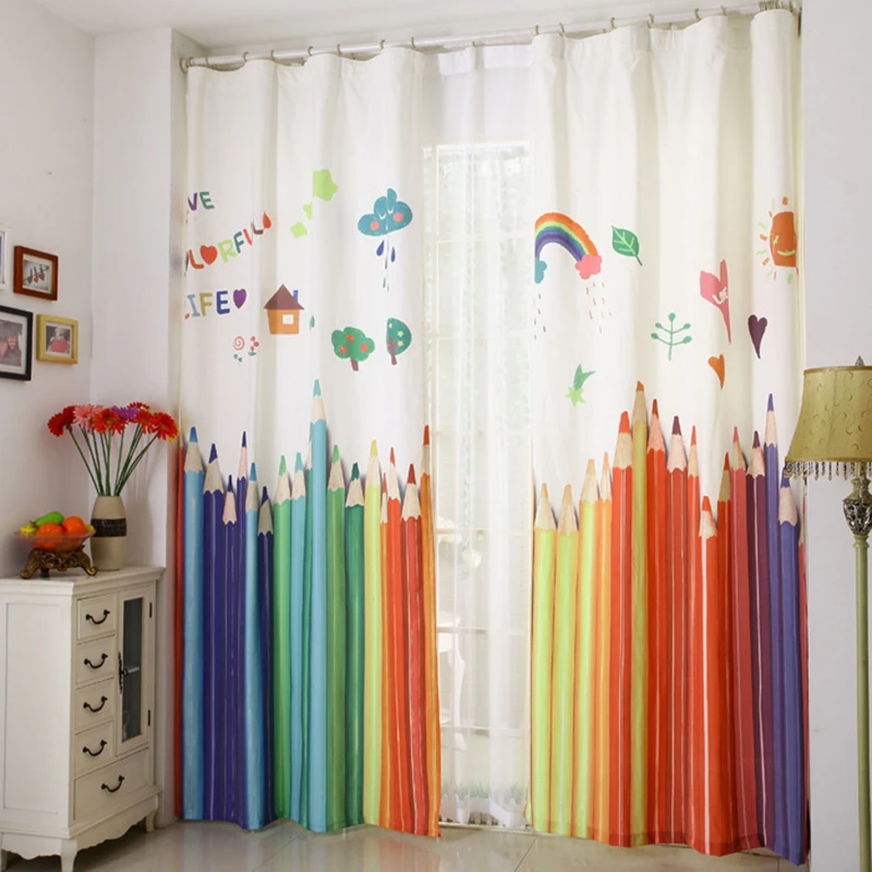 

2017 New window curtains for living room luxurious sheer curtains for bedroom 3d curtains for kid room den curtains for children