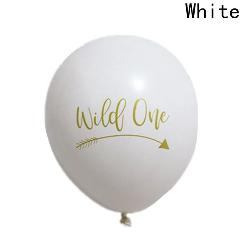 &quot10 шт. 10 дюймов Латекс письмо воздушные шары&quot &quotWild One&quot &quotДень рождения Декор