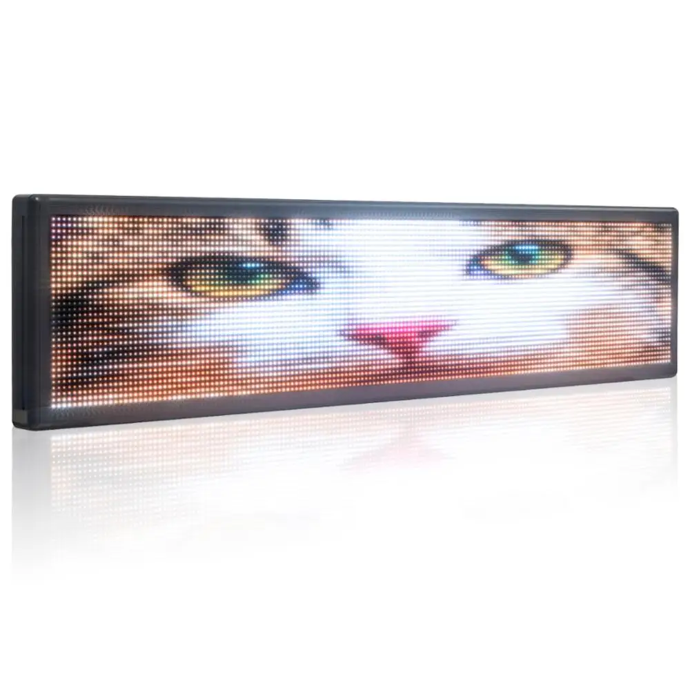 6" P10 уличный водонепроницаемый RGB полноцветный модуль светодиодный знак wi-fiпрограммируемый Прокрутка Сообщение температура дисплей доска