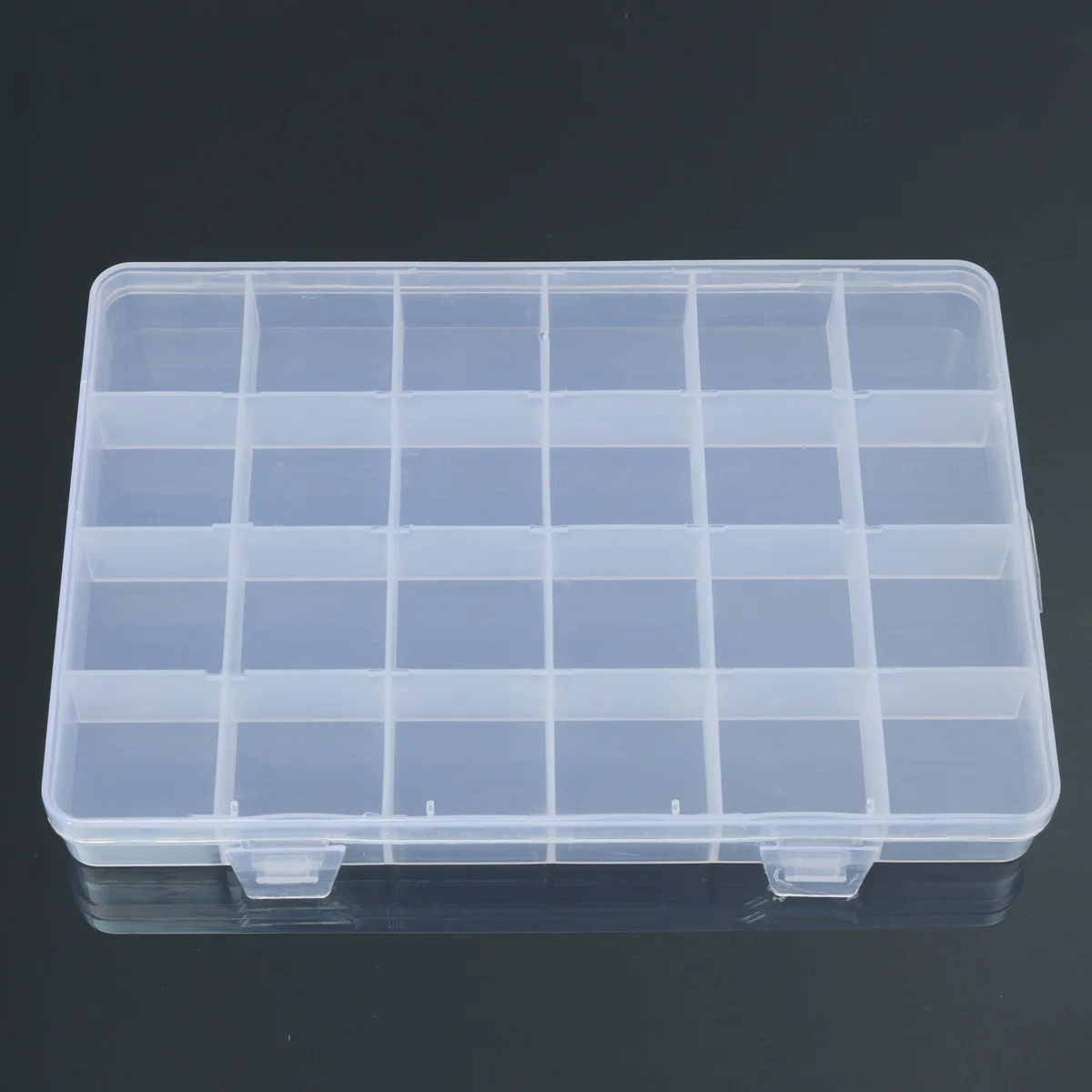 24 Compartments Plastic Box Case Jewelry Bead Storage Container Craft Organizer | Дом и сад