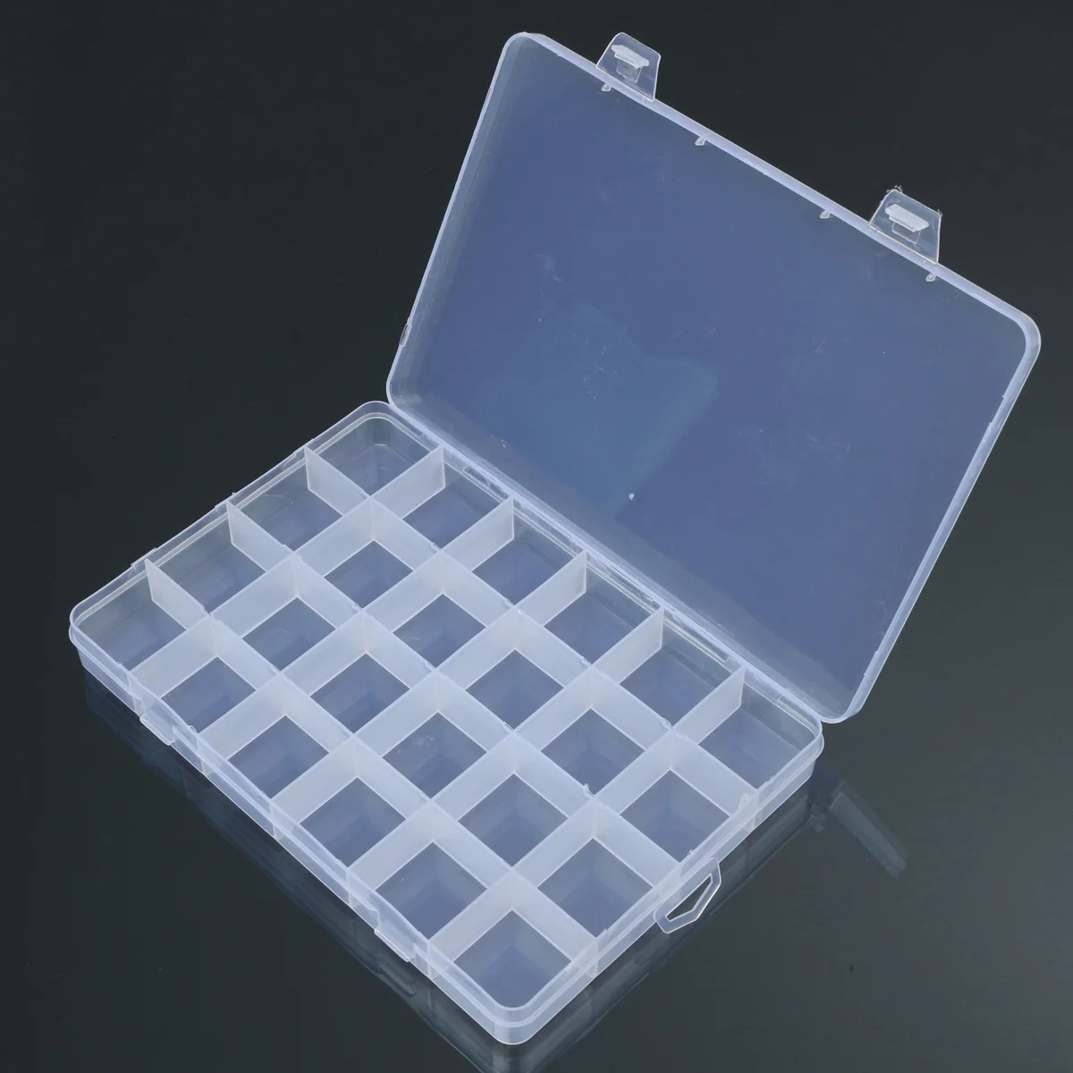 24 Compartments Plastic Box Case Jewelry Bead Storage Container Craft Organizer | Дом и сад