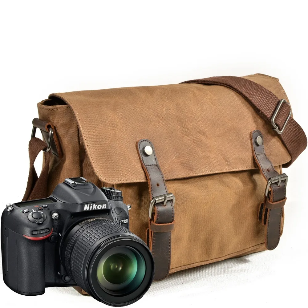 EtopLink E6027ND мужская сумка с клапаном для фотосъемки на каждый день на плечо батик холщовая сумка-мессенджер кожаные мужские водонепроницаемые сумки для фотоаппаратов SLR