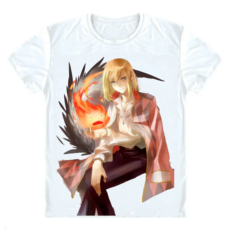 Style 8 Howl's Moving футболки с замком мульти-стиль короткий рукав рубашки Хаяо Миядзаки Hauru no ugoku shiro Howl Sophie Косплей рубашка - Цвет: Style 8