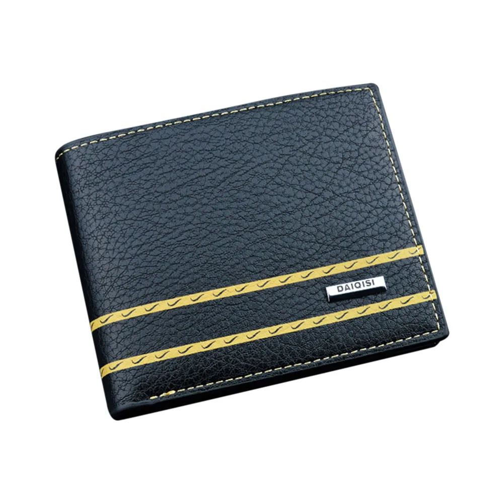 Men Wallets Purse Small PU Fashion Vintage For Credit ID Card Coin Money Holder Popular | Багаж и сумки