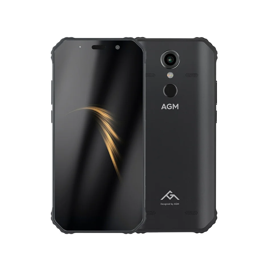 Black AGM A9 5400 мА/ч, 3/4 Гб оперативной памяти, 32/64GB прочный мобильный телефон IP68 Водонепроницаемый 5,99 дюймов 18:9 16MP+ 12MP камеры отпечатков пальцев 4G LTE смартфон - Цвет: Black
