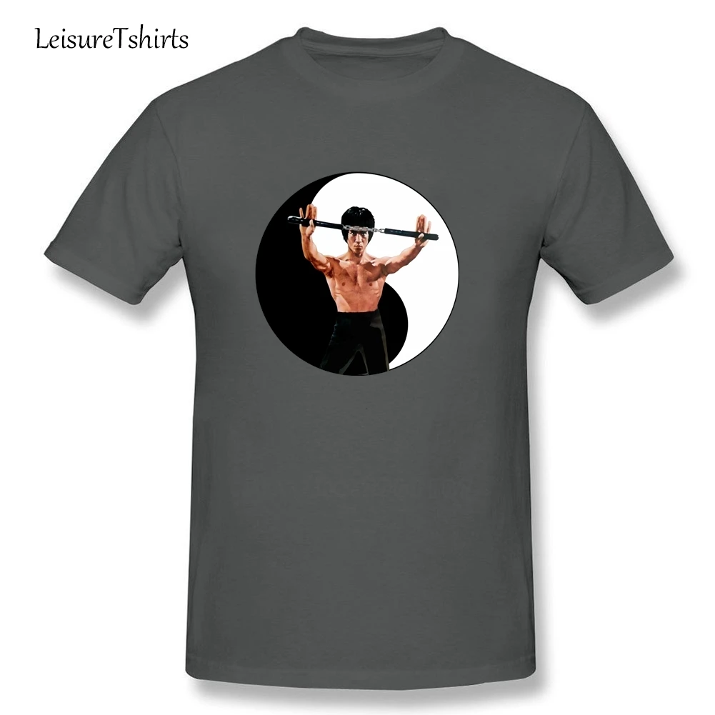 Футболка мужская свободного покроя с круглым вырезом классический топ для