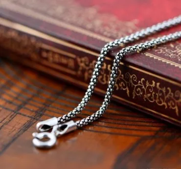 100% real silver necklace for couples initial gifts men gift women neckless 1mm | Украшения и аксессуары