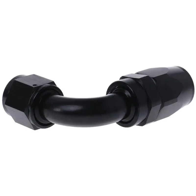Универсальный AN10 маслотопливный поворотный конец шланга черные алюминиевые