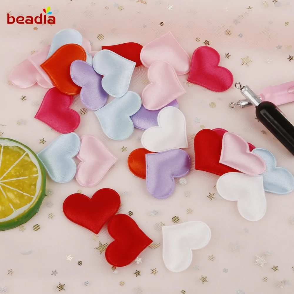 100 шт./пакет романтический разноцветный тканевый фон в форме сердца с конфетти