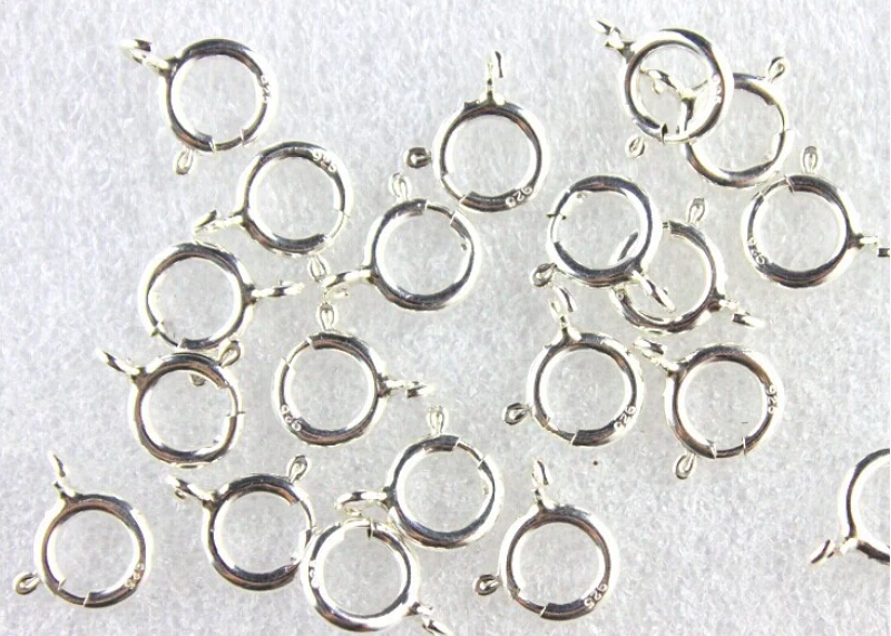 10 шт. пружинная Пряжка из серебра 925 пробы 5 6 мм|diy accessories|clasp braceletbuckle clasp |