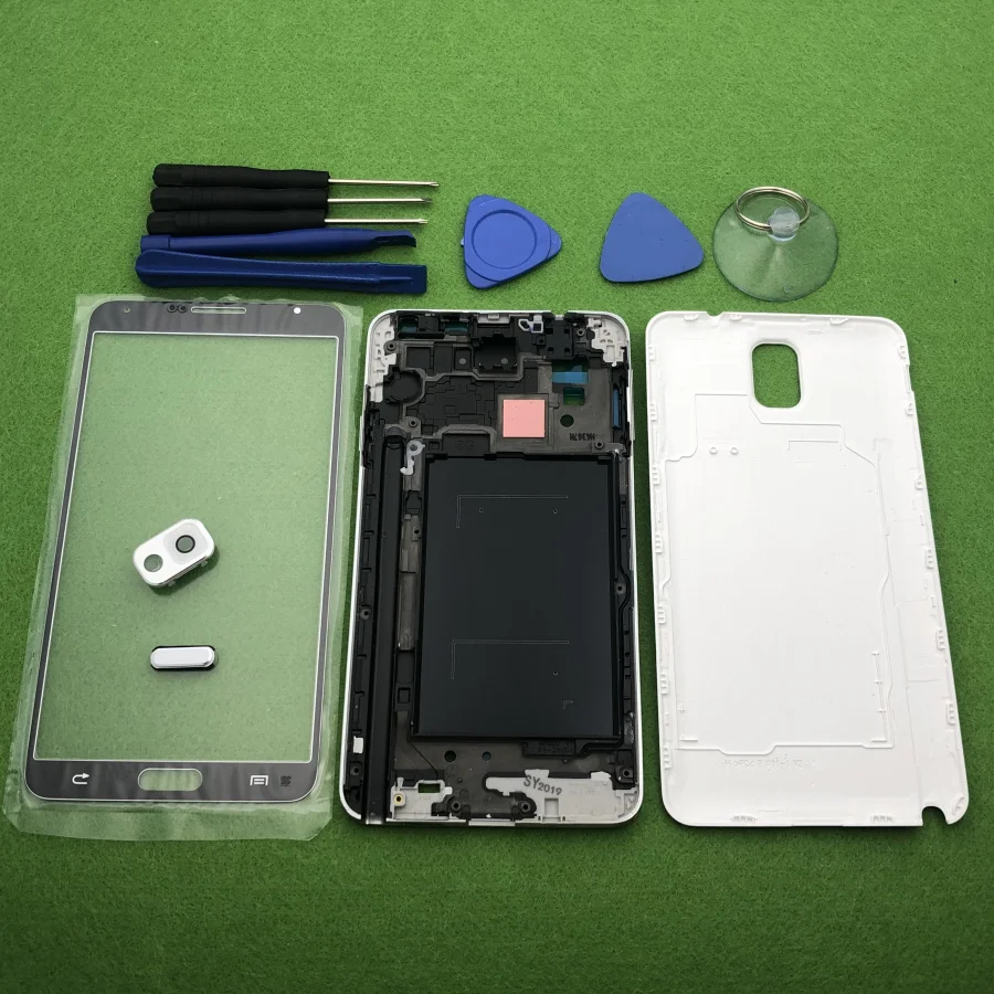 Для Samsung Galaxy Note 3 N900 N9005 N900S полный корпус ободок средняя рамка задняя крышка +