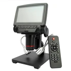 Микроскоп HDMIAV, цифровой USB-микроскоп с ЖК-экраном 5 дюймов для пайки, с увеличением расстояния до ремонт телефона PCB