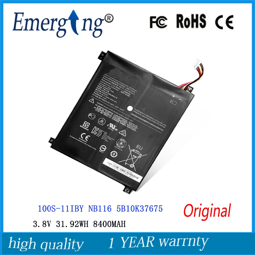 3 8 В 31 92wh 8400 мАч новый оригинальный аккумулятор для ноутбука Lenovo Ideapad 100S NB116 0813001