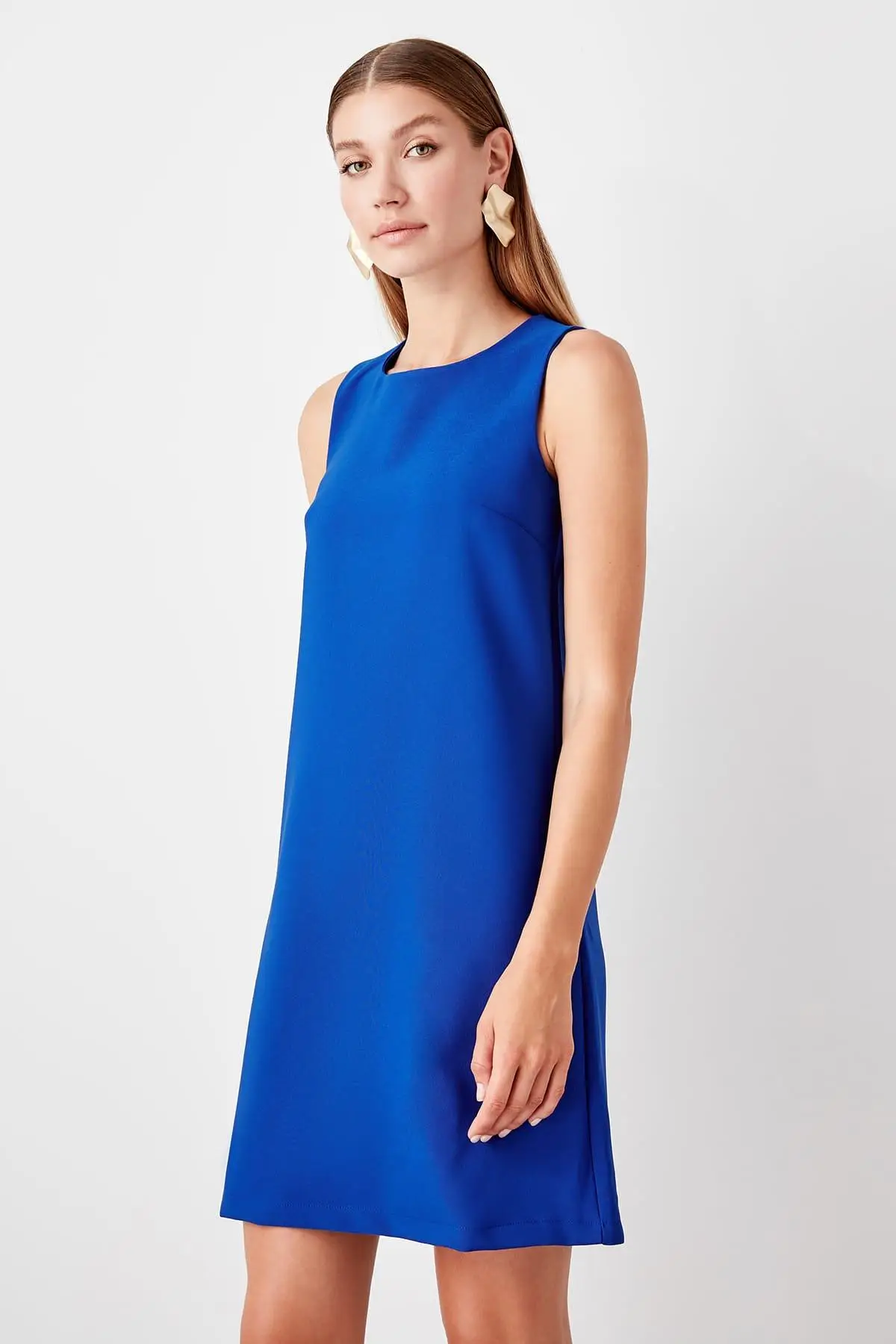 Trendyol Saks платье без рукавов TWOSS19FG0063 | Женская одежда