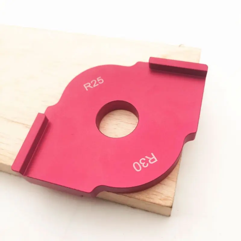 Шаблон фрезерного станка с радиусом для деревообработки углы из алюминиевого