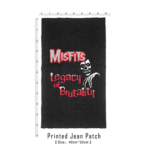 Bloodhoof Store Misfits рок-н-ролл дэт Тяжелый жесткий панк стиль патч дизайн джинсы мужские куртки и пальто - Цвет: patch 2