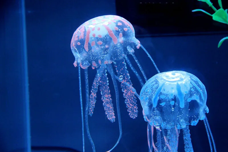 Аквариумная Медуза с эффектом свечения 5 см|glowing effect artificial jellyfish|jellyfish fish tankartificial